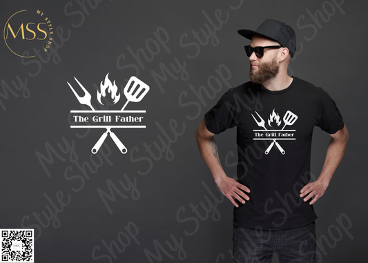 The Grill Father T-shirt | Soft | Dad | BBQ | My Style Shop