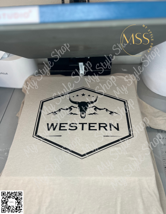 Western T-Shirt | Rodeo | Heavy Cotton | HTV | Unisex | Sandy Color My Style Shop