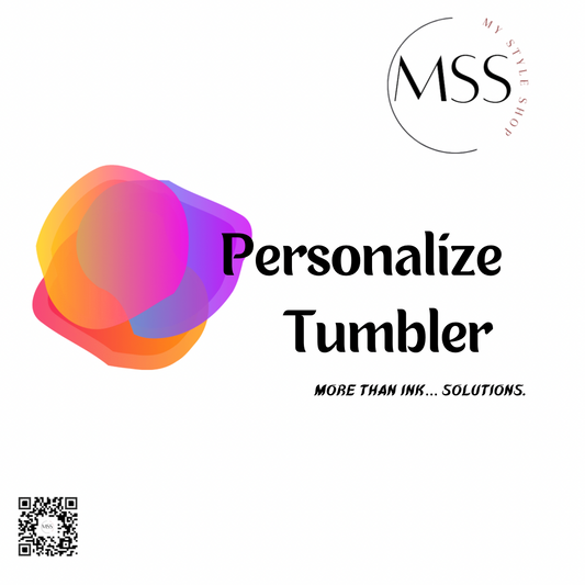 Personalize Tumbler| Custom | 20oz | Lid & Straw My Style Shop