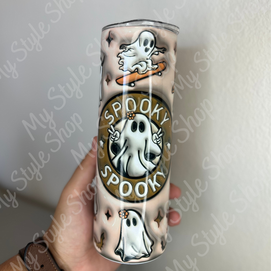 Spooky Ghost Tumbler | Infallible | Starbucks Vibe | Coffee | 20oz | Ghost | Straight My Style Shop