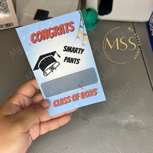Graduation Money Card #3| Gift | Gift Card | Celebration | Diploma | Class of 2023 | Smarty Pants My Style Shop