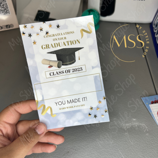Graduation Money Card #2 | Gift | Gift Card | Celebration | Diploma | Class of 2023 My Style Shop