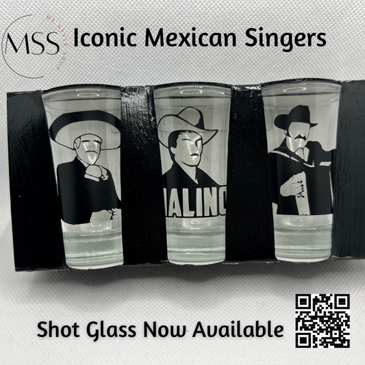 Iconic Mexican Singer Shot Glass My Style Shop