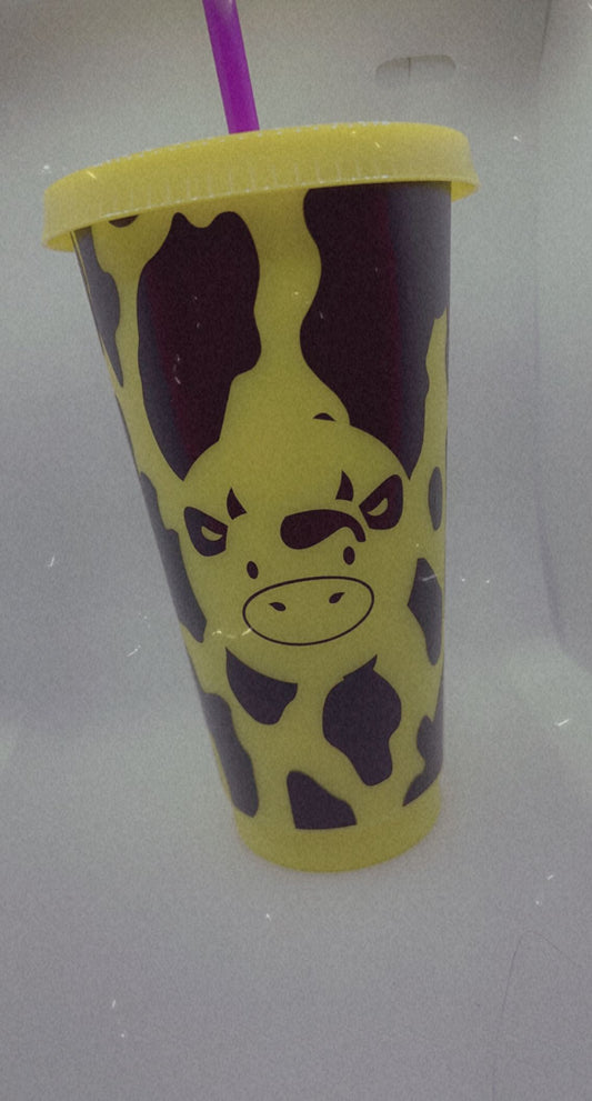 Cow Pattern Cold Cup | Cow | 24oz | Changing Color My Style Shop